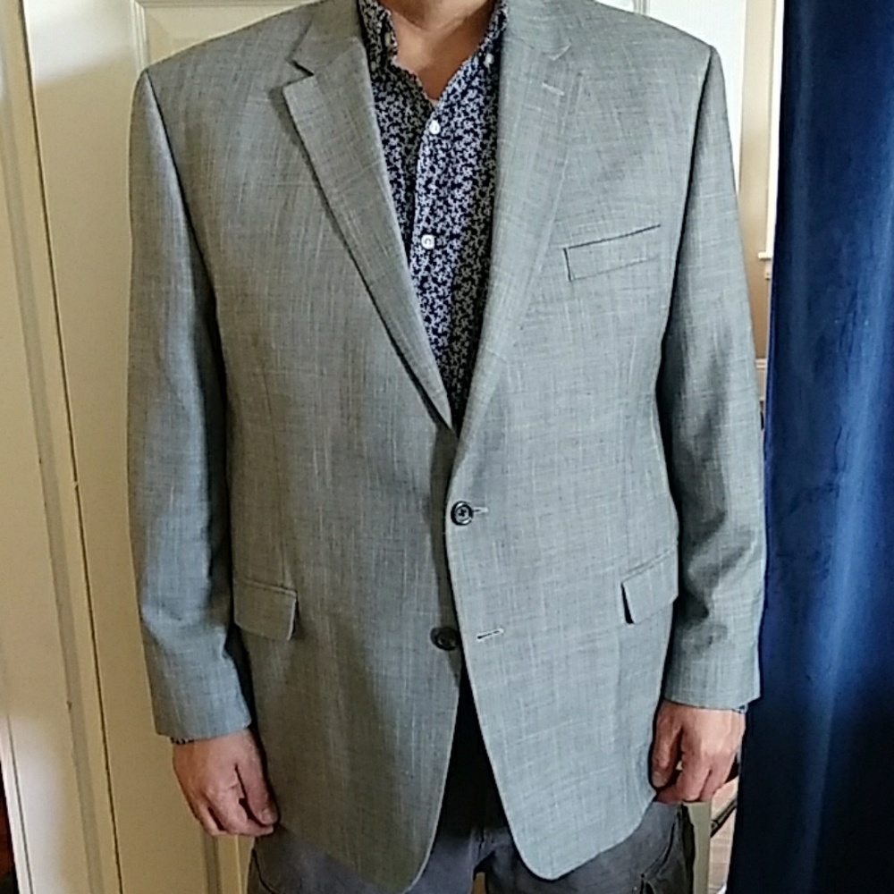 Chaps Gray Sports Coat 50R